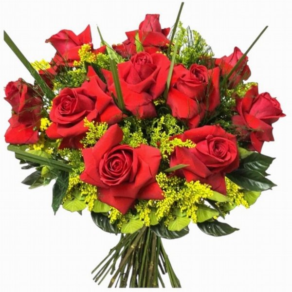 Ramalhete 12 rosas vermelhas + 01 La Creme