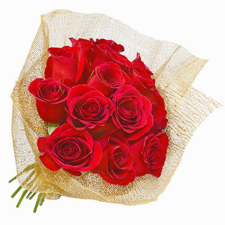 Ramalhete 08 rosas vermelhas